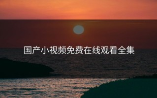 国产小视频免费在线观看全集