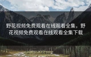 野花视频免费观看在线观看全集，野花视频免费观看在线观看全集下载