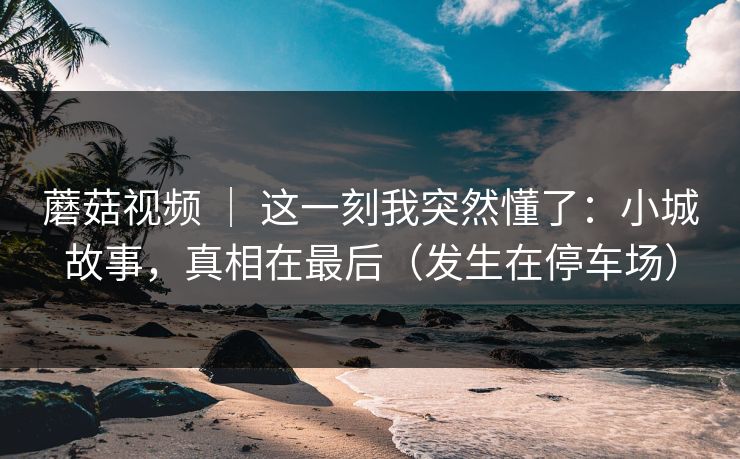 蘑菇视频 | 这一刻我突然懂了:小城故事,真相在最后(发生在停车场)-第1张图片-黑料官网入口 - 最新娱乐爆料导航 蘑菇视频 | 这一刻我突然懂了:小城故事,真相在最后(发生在停车场)-第1张图片-黑料官网入口 - 最新娱乐爆料导航